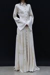 Mutedance 24 Autumn and Winter Button Lapel Long Sleeve Dress MD-MD24FW82-hoary MD24FW82 MD24FW83